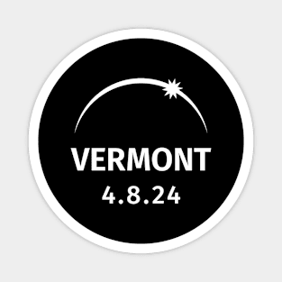 4.8.2024 Solar Eclipse Vermont Magnet